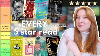 tier ranking EVERY five star book of my life 🌟 [upl. by Filberte]