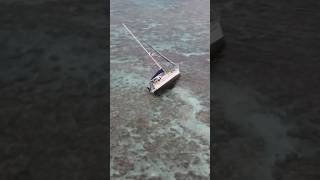 Scary Sailboat Emergency  Storm SMASHES Yacht on Reef as crew bails [upl. by Amlet]