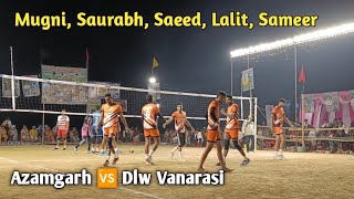 Azamgarh Vs Dlw Vanarasi  Set  1  All India volleyball tournament Mandey [upl. by Jaela528]