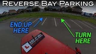 Reverse Bay Parking  The 3 Line Method  Driving Test Manoeuvres [upl. by Zetana]