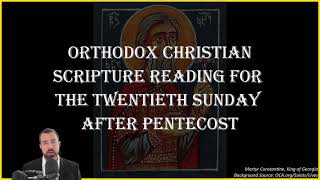 Twentieth Sunday After Pentecost John 201931 Galatians 11119 amp Luke 102537  Nov 10 2024 [upl. by Nyrek]