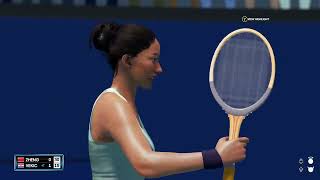 ZHENG VS VEKIC • US OPEN FULL MATCH  AO TENNIS 2 GAMEPLAY [upl. by Hardan617]