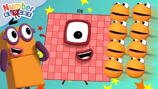 Numberblocks  Number Fun  Numberblobs Counting to one hundred in twos [upl. by Castera]