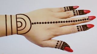 Easy Stylish Backhand Mehndi designsSimple Mehandi designMehandi ka designMehndi designHenna [upl. by Dustie]