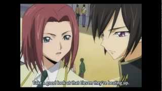 Code Geass  Lelouch and Kallen Save Vendor from Bullying [upl. by Leahcim898]