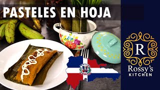 Los Mejores Pasteles En Hoja  Pasteles En Hoja Dominicano  Recetas Navideñas [upl. by Htomit]