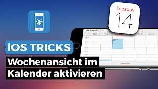 iPhone Kalender  Wochenansicht aktivieren  iPhoneTricksde [upl. by Aceber]