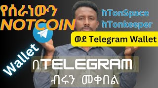 how to send Notcoin to telegram wallet ኖትኮይን ወደ ቴሌግራም ዋሌት how to make money on telegram [upl. by Yenohtna246]