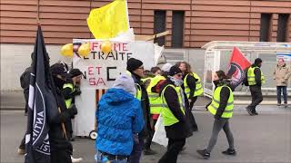 SAINT NAZAIRE MANIFESTATION 5 DECEMBRE RETRAITES [upl. by Jamima]