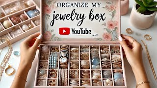 organising my new jewelry box  thehappyvloger [upl. by Bowler]