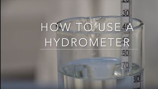 How to use a Hydrometer [upl. by Amann]