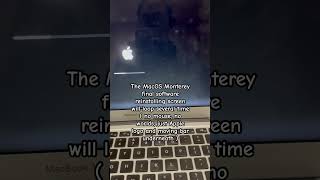 The MacOS Monterey final software reinstalling screen with no mouse or word just Apple logo and bar [upl. by Fatimah392]