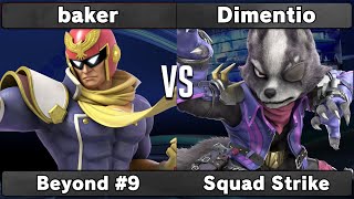 baker vs Dimentio  Squad Strike  Beyond 9 [upl. by Nwahsyt116]