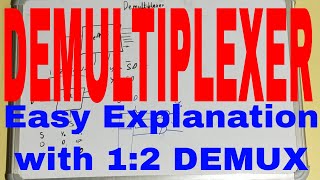 DemultiplexerWhat is Demultiplexer1 to 2 DemultiplexerDemultiplexer Truth Table and Circuit Diagr [upl. by Mccullough330]