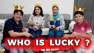 WHO IS LUCKY  Family Comedy Challenge  Aayu and Pihu Show [upl. by Gnoy971]