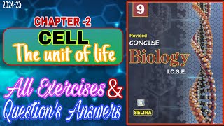 Cell The unit of life  Class 9 Biology Chapter 2  All exercises with QuestionAnswers  202425 [upl. by Aianat]