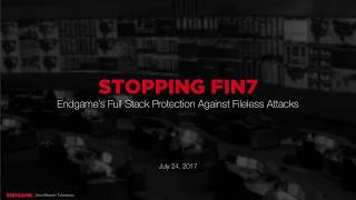 Stopping FIN7 Endgames Full Stack Protection Against Fileless Attacks [upl. by Eintruok40]