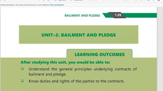 CA Inter Other Law Chap 1 Unit2 Full Bailment and pledge Malayalam [upl. by Atteuqaj861]