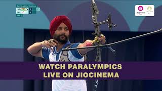 Harvinder Singh is into the round of 16  Paralympics Archery Highlights  JioCinema [upl. by Herby]