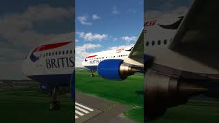 beautiful view of airplanes when landing EPS 173 [upl. by Aihsi]