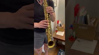 1925 King Saxello Soprano Saxophone Demo wwwdcsaxcom [upl. by Assirralc]