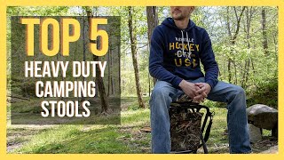 ✅ TOP 5 BEST Heavy Duty Camping Stools 2024 [upl. by Keung607]