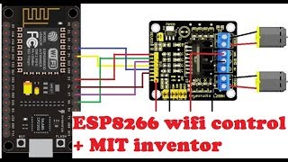 ESP8266 MIT app wifi control [upl. by Aneelahs529]