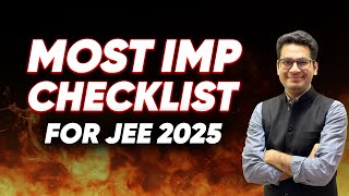 Most Important Topics for JEE 2025  Must Watch  Anup Sir [upl. by Haidabo]