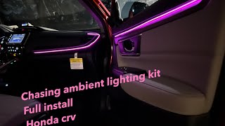 Honda CRV interior ambient lights installed  MUST SEE [upl. by Ferd671]