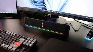 Redragon GS560 RGB Soundbar 2024 Review Budget Speaker Soundbar with RGB Lights [upl. by Uv]