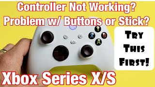 Xbox Series XS Controller Buttons or Stick Not Working Try this First [upl. by Antone749]