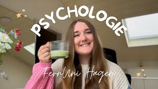 PSYCHOLOGIE im FERNSTUDIUM  Meine Erfahrungen und Einstellung zum Studienbeginn  FernUni Hagen [upl. by Aronaele]