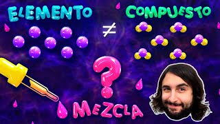 Tipos de Materia Elementos Compuestos y Mezclas  Aprende ciencia  El Profesor Dave lo Explica [upl. by Huda985]