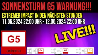 Sonnensturm Warnung G5  Heftiger Impact erwartet  Polarlichter wahrscheinlich [upl. by Groos]