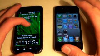 iPhone4 VS Samsung Galaxy S Vibrant Speed And Hardware Comparison [upl. by Kuhn]