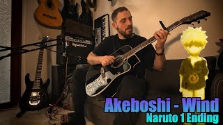 Akeboshi  Wind  Acoustic Guitar Cover [upl. by Enelyak]