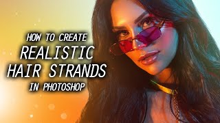 How to create realistic hair strands in Photoshop using the Brush Transfer Setting [upl. by Larcher381]