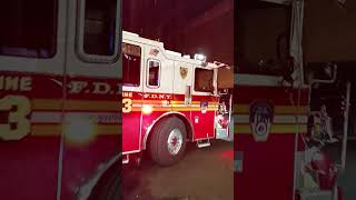 FDNY Engine 23 Returns quotWEST SIDE TIGERSquot Billionaires Row NYC shorts fdny firefighter firetruck [upl. by Swainson28]