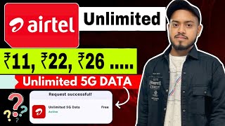 Airtel 4G5G new data recharge plans for extra data  Airtel unlimited data plans for all users 2024 [upl. by Leavitt]