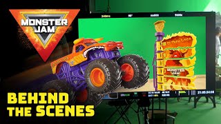 Monster Jam Big Air Challenge toy commercial  Behind the scenes [upl. by Mildred]