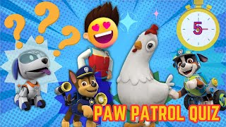 PAW Patrol Quiz for Kids  Robodog amp Rex  Test your PAW Patrol knowledge [upl. by Maclaine83]