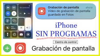 Como grabar la pantalla del iPhone SIN PROGRAMAS ⭐ [upl. by Gifford]