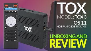 TOX 3  Full Android TV Box  S905X4  Gigabit LAN  Under 100  Any Good [upl. by Leasia30]