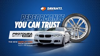 Protoura Sport Runflat  The New Runflat Tyre From Davanti [upl. by Rufford]