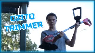 How to use Ozito 18V Cordless Grass Trimmer [upl. by Ayim]