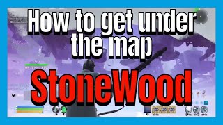 How to get under the map in stonewood save the world [upl. by Ahsinat607]