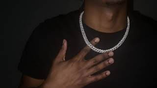 85mm Diamond Cuban Chain White Gold by 6 ICE [upl. by Acsehcnarf]