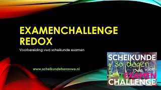 Examenchallenge redox vwo scheikunde [upl. by Ayikur]