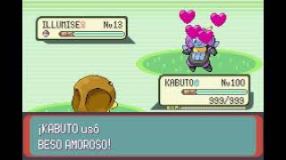 POKEMON EMERALD  KABUTO  BESO AMOROSO  LOVELY KISS [upl. by Bluh]