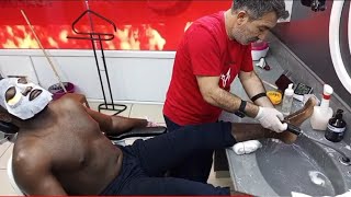 ASMR FULL BODY MASSAGD WITH BARBER MUNUR ONKAN [upl. by Portuna280]